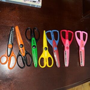 Fiskars paper edge scissors (3) & Provo chart scissors decorative edge scissors